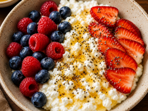 high protein cottage cheese bowl