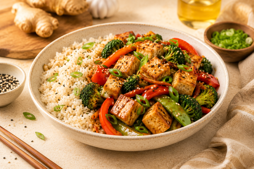 crispy tofu stir-fry recipe