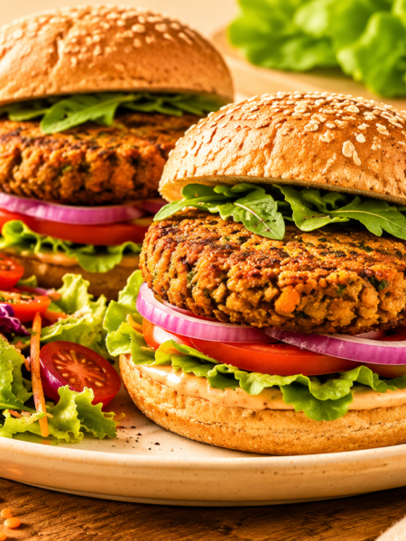 lentil burger patties