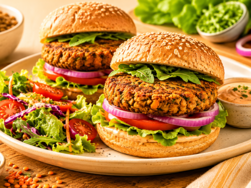 lentil burger patties