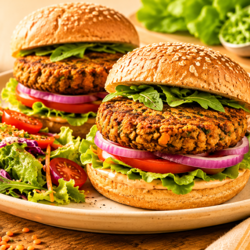 lentil burger patties