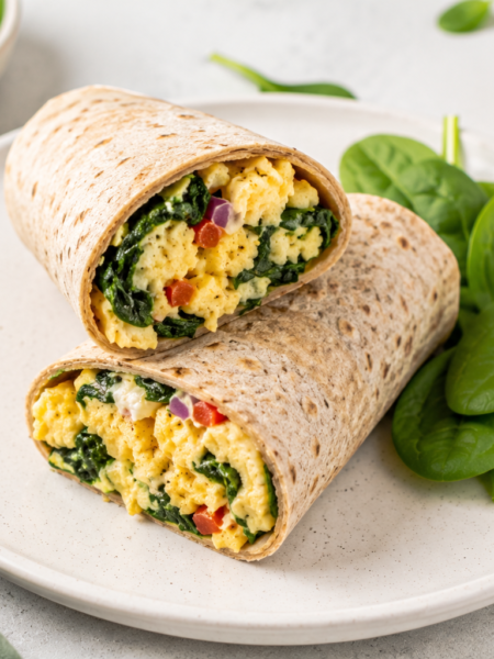 Egg & Spinach Wrap