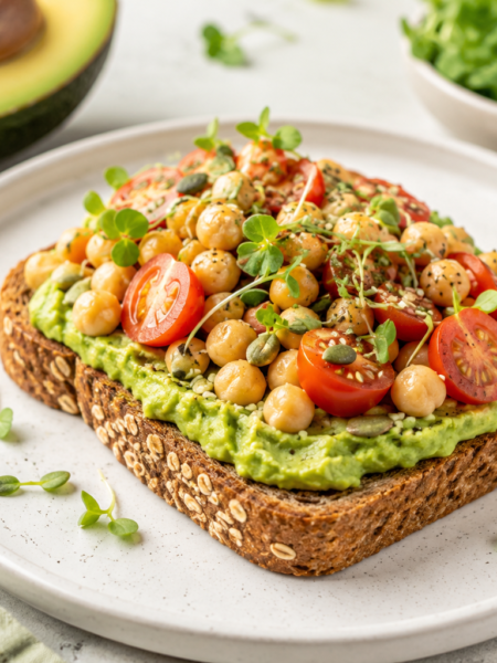Vegan High Protein Avocado Toast